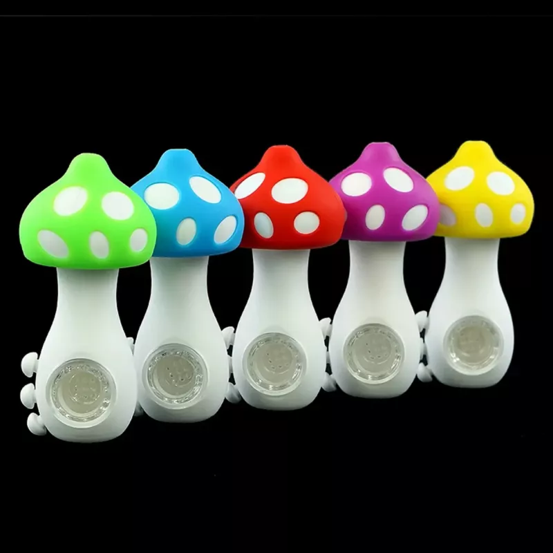 ap 208 Mushroom Silicon Hand Pipe