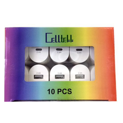 Celltekk USB-C / USB Home Charger 10ct