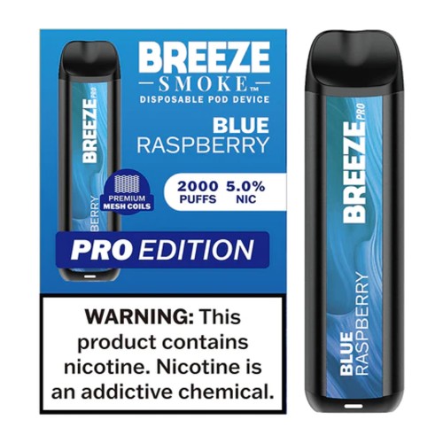 Breeze Smoke 2000puffs 6ml 10ct Blue Raspberry