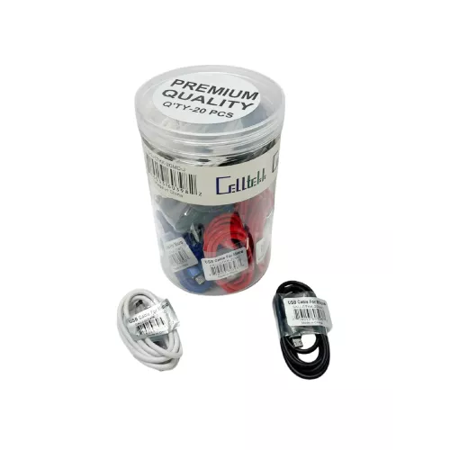 Celltekk USB-C Cable For Iphone  Jar 20pcs