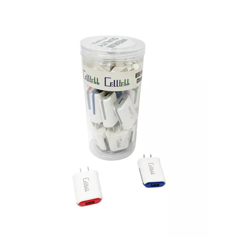 Celltekk USB Home Charger Jar 20pcs