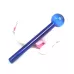 1573 Blue Oil Burner 6'' Glass Pipe 60ct Jar
