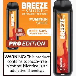 Breeze Smoke 2000puffs 6ml 10ct  Pumpkin Spice