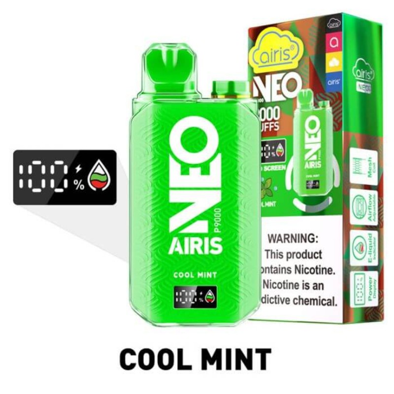 Airis Neo 9000 Puff 10pk 17ml cool mint