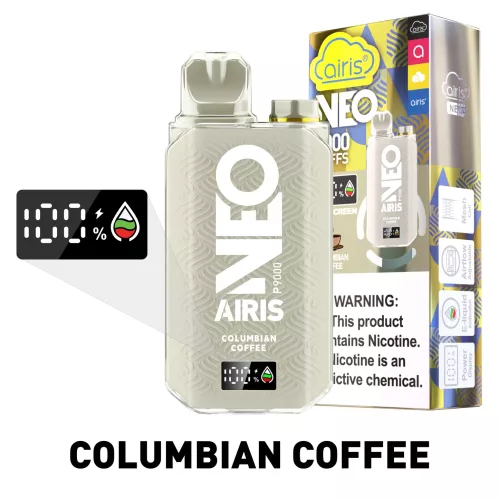 Airis Neo 9000 Puff 10pk 17ml Columbian Coffee
