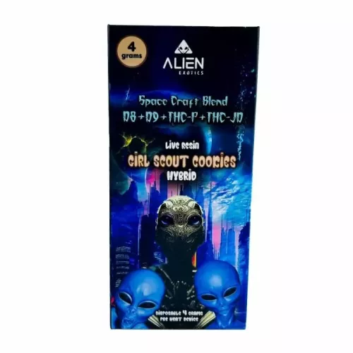 Alien D8 D9 THCP THC JD Disposable 4gm 5ct  Girl Scout Cookies {Hybrid}