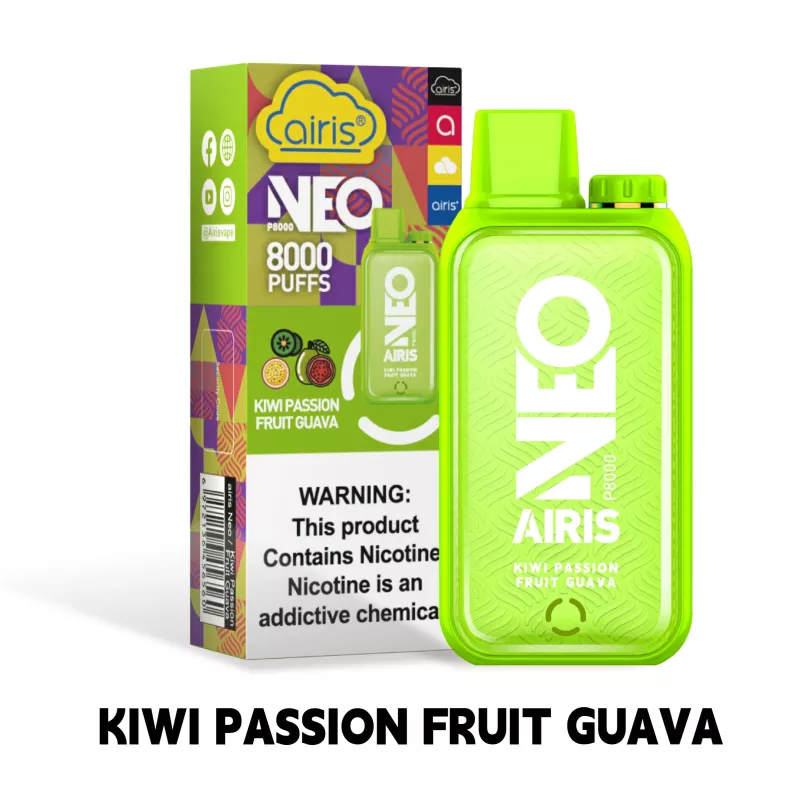 Airis Neo 8000puffs 5ct 20ml Kiwi Passionfruit Guava