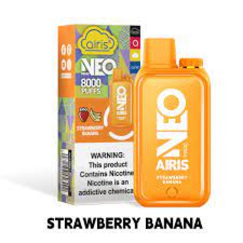 Airis Neo 8000puffs 5ct 20ml Strawberry Banana