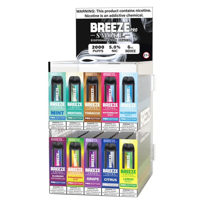 Breeze 2000puffs 160ct display