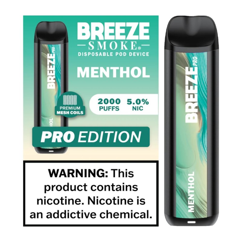 Breeze Smoke 2000puffs 6ml 10ct menthol