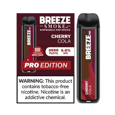 Breeze Smoke 2000puffs 6ml 10ct Cherry Cola