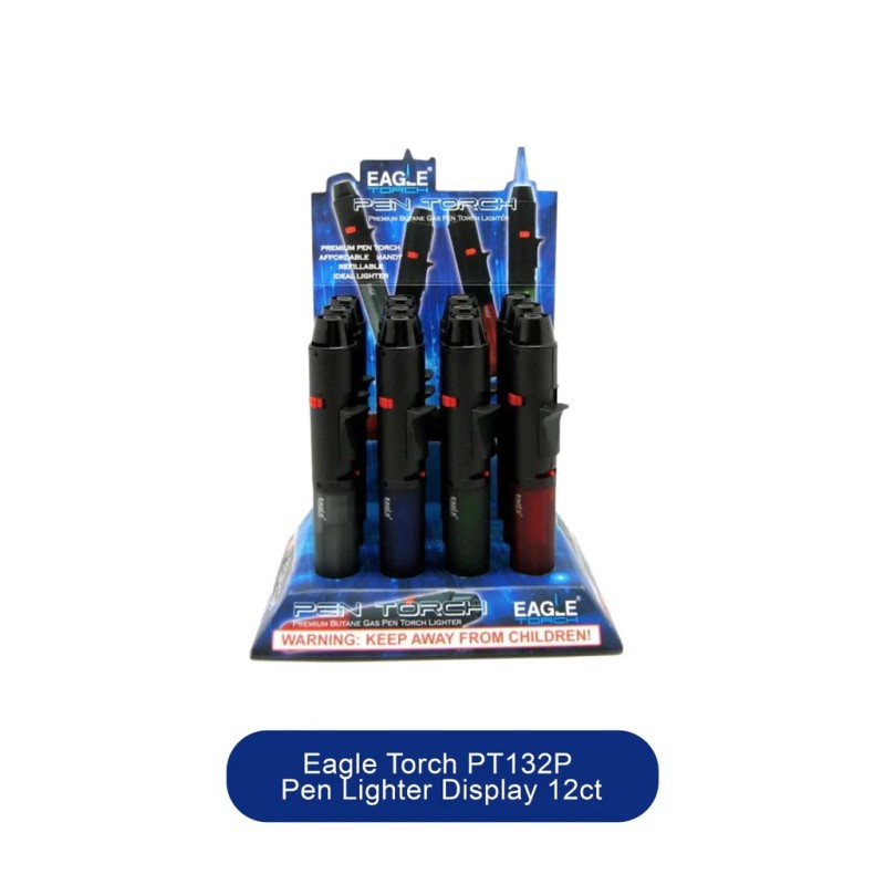 Eagle Pen Torch Lighter PT132P 12ct