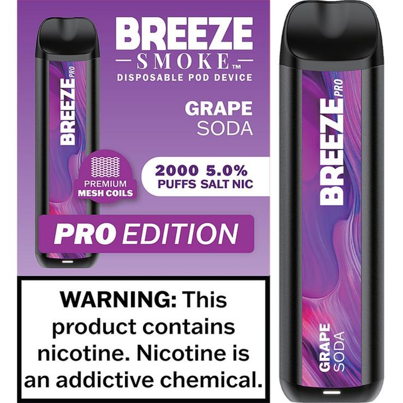 Breeze Smoke 2000puffs 6ml 10ct Grape