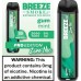 Breeze Smoke 2000puffs 6ml 10ct 0% nicotine Gum Mint