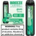 Breeze Smoke 2000puffs 6ml 10ct 0% nicotine Spearmint