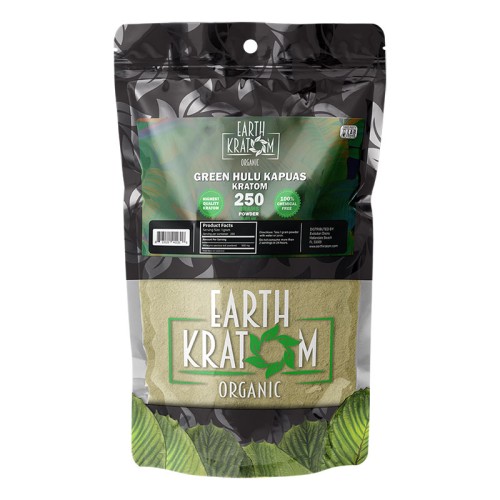 Earth Kratom 250gm Powder Green Hulu