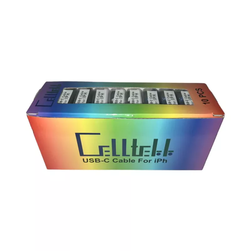 Celltekk USB-C Cable For Iphone Charger 10ct