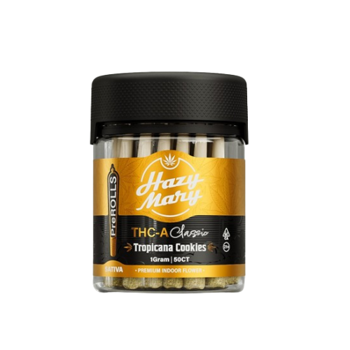 Hazy Mazy THCA Prerolls 1gm 50ct jar Tropicana Cookies {sativa}