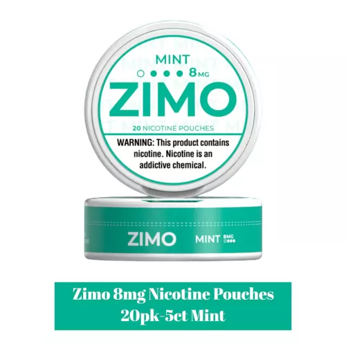 Zimo 20 Nicotine Pouches 8mg Mint 5ct