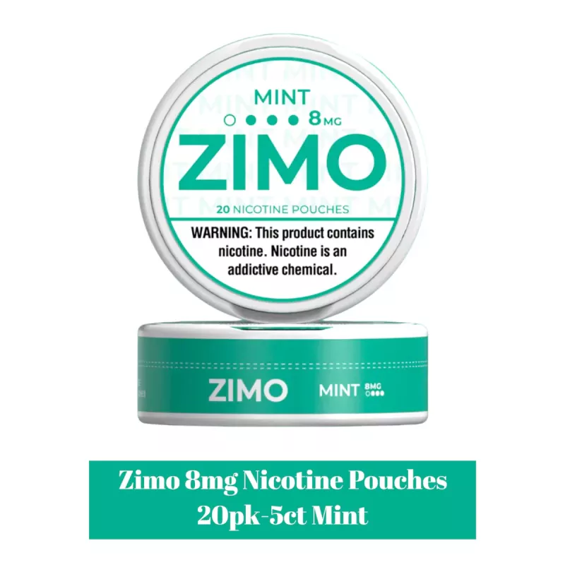 Zimo 20 Nicotine Pouches 8mg Mint 5ct