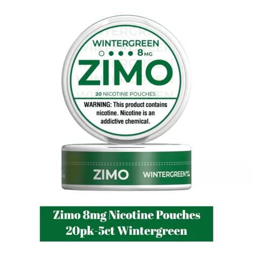 Zimo 20 Nicotine Pouches 8mg Wintergreen 5ct