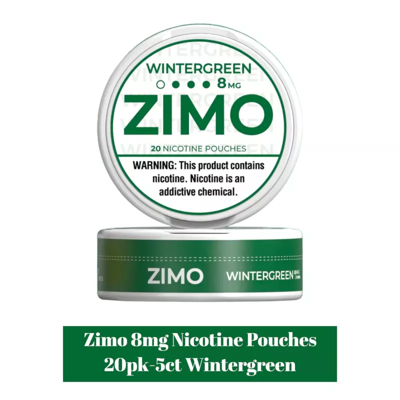 Zimo 20 Nicotine Pouches 8mg Wintergreen 5ct